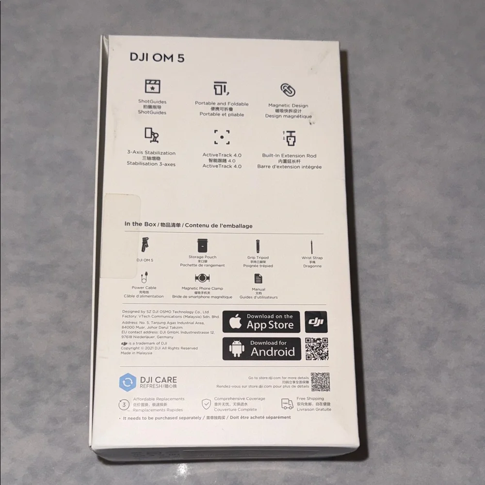 DJI Foldable Smartphone Gimbal Stabilizer - Light Gray